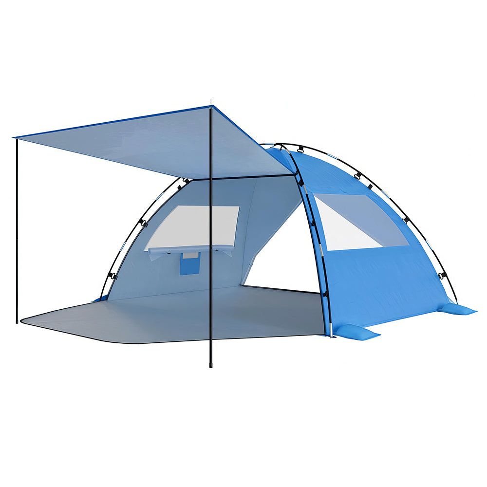 Pop Up Beach Tent w/Canopy: UPF 50+ 4-5 Person, Lightweight & Waterproof