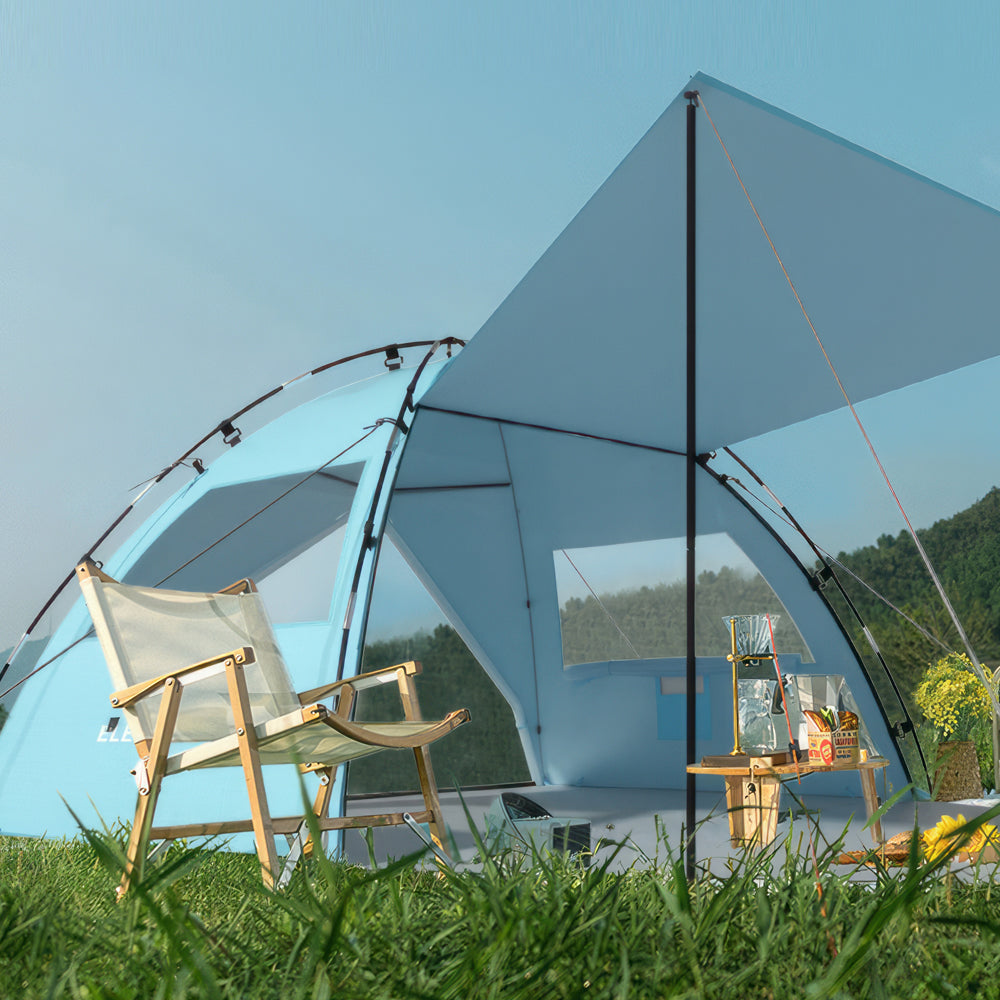 Pop Up Beach Tent w/Canopy: UPF 50+ 4-5 Person, Lightweight & Waterproof