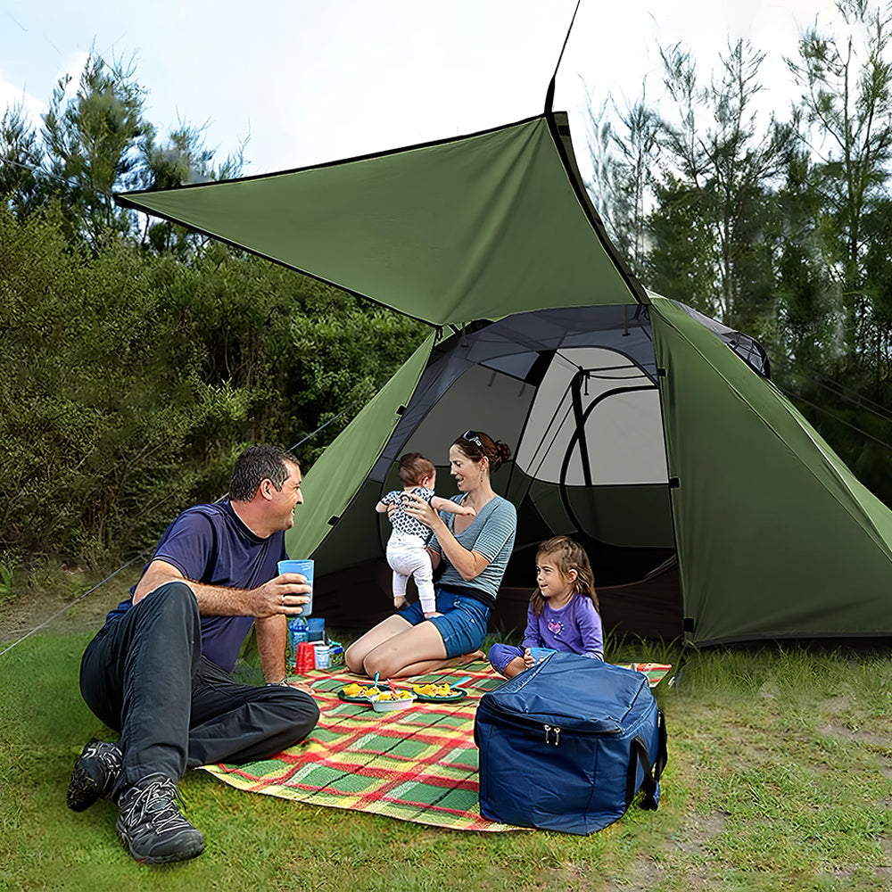 4-Season Waterproof Tent, 2-4 Person Lightweight Backpacking, Quick Setup