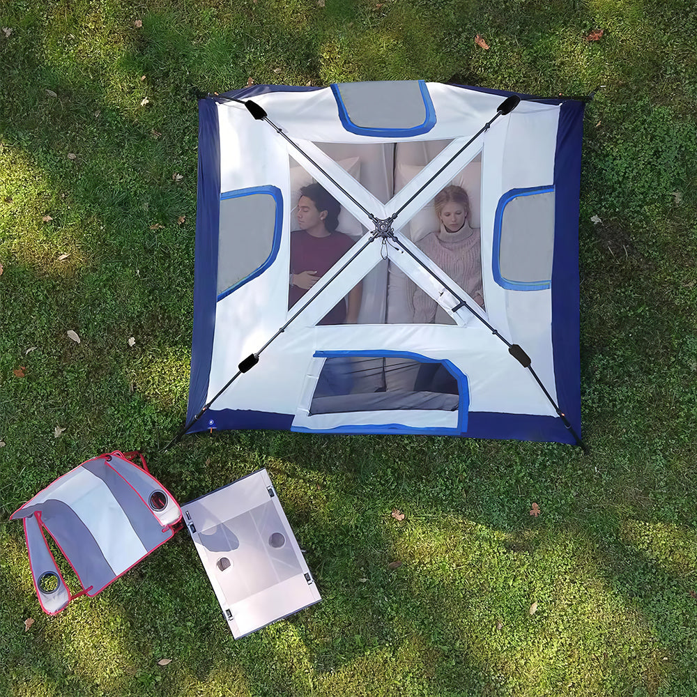 Instant Cabin Tent 4-6 Person, 60s Setup Waterproof, Lightweight 16lb