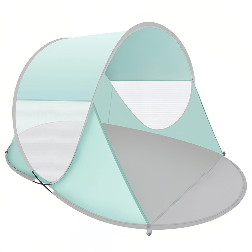 Pop Up Beach Tent UPF 30+, 2.2lb Baby Shelter w/Windproof Kit
