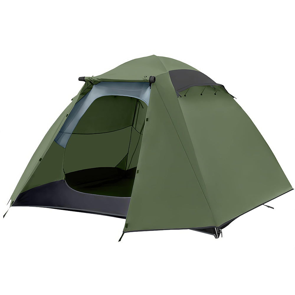 4-Season Waterproof Tent, 2-4 Person Lightweight Backpacking, Quick Setup