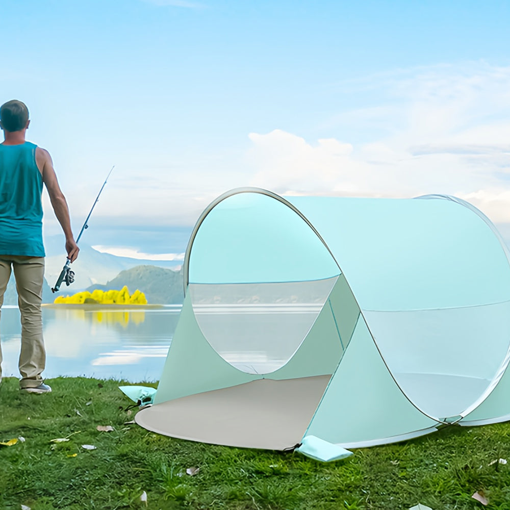 Pop Up Beach Tent UPF 30+, 2.2lb Baby Shelter w/Windproof Kit