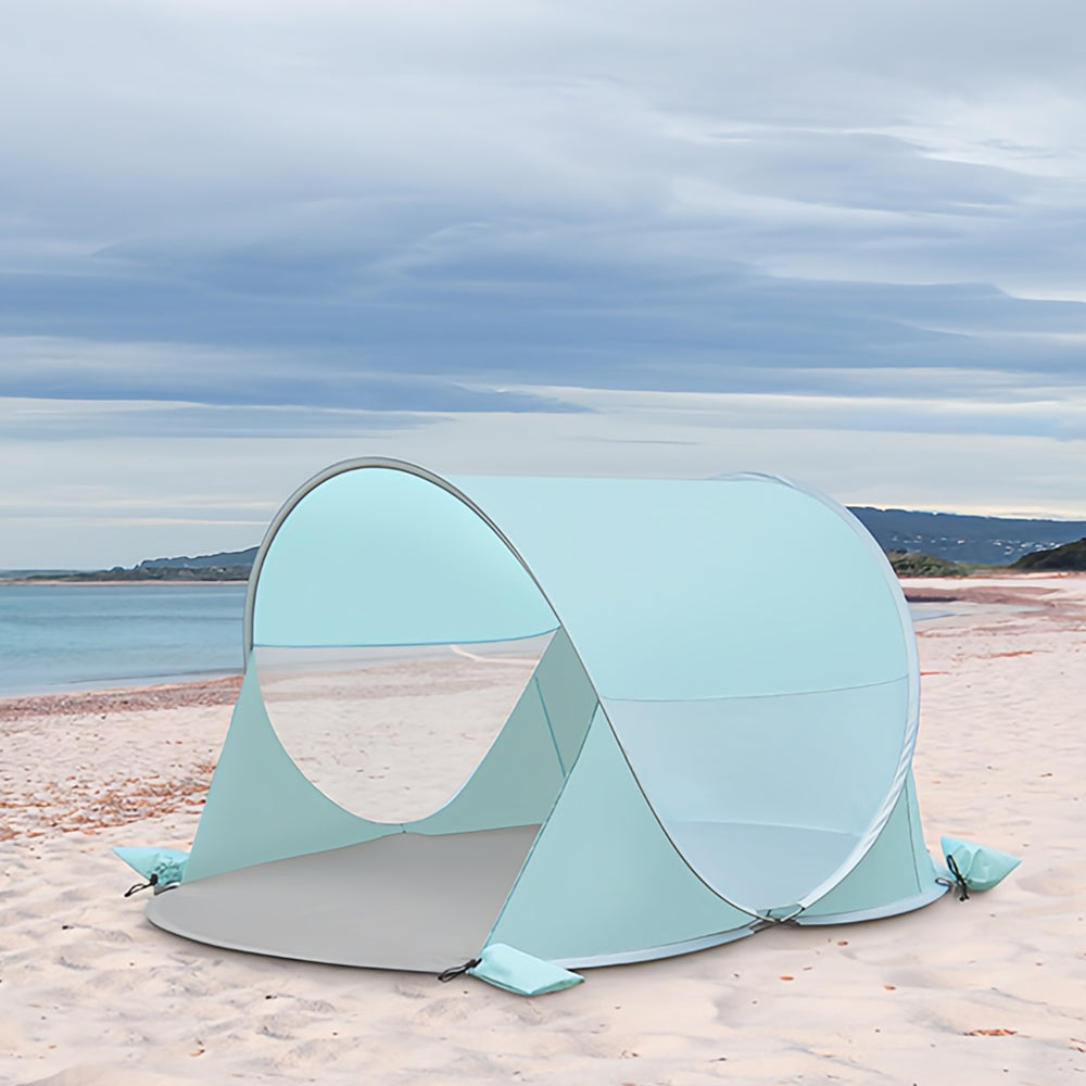 Pop Up Beach Tent UPF 30+, 2.2lb Baby Shelter w/Windproof Kit
