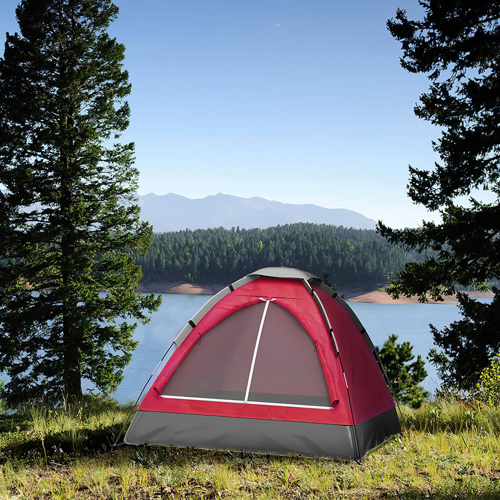 2 Person Lightweight Backpacking Tent, 2.75lb w/Rain Fly & Carry Bag