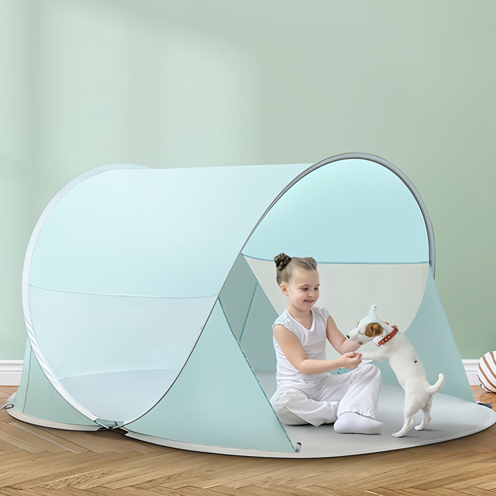 Pop Up Beach Tent UPF 30+, 2.2lb Baby Shelter w/Windproof Kit