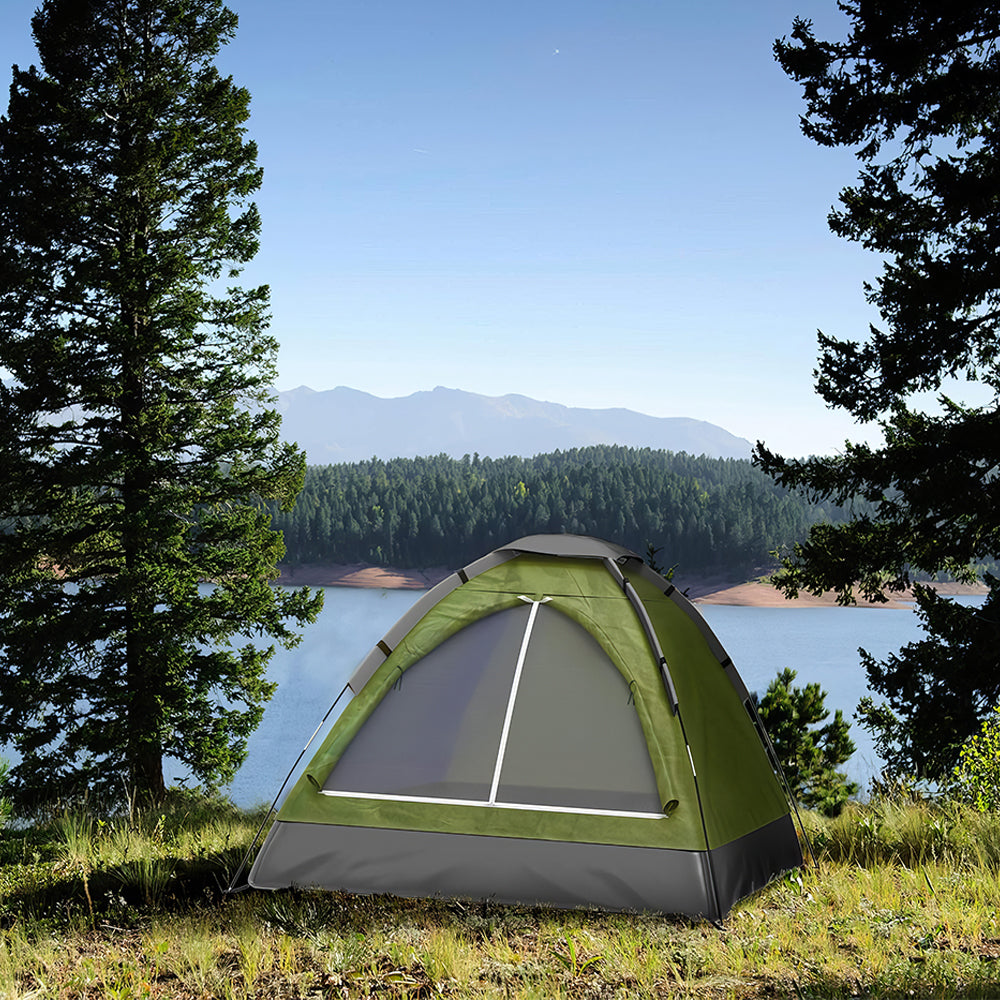 2 Person Lightweight Backpacking Tent, 2.75lb w/Rain Fly & Carry Bag
